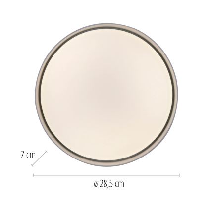 Schöner Wohnen 14593-18 - LED-dimbare plafondlamp TAVOLI LED/10W/230V 2700-6500K Ø 28,5 cm zwart + afstandsbediening