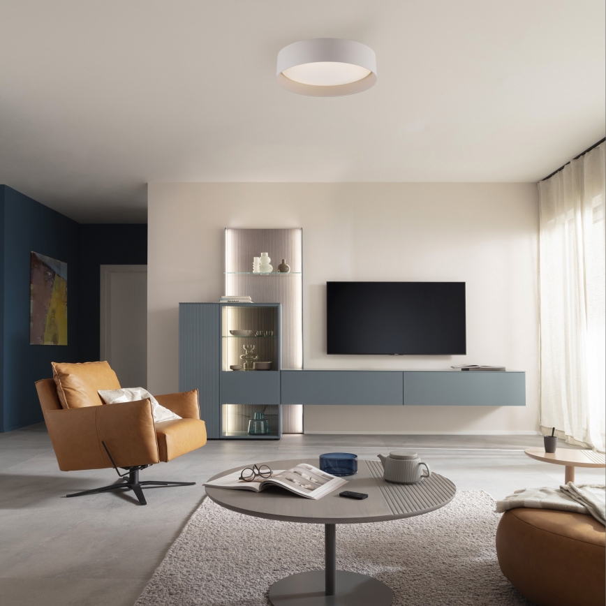 Schöner Wohnen 14593-39 - LED dimbare plafondlamp TAVOLI LED/10W/230V 2700-6500K Ø 28,5 cm grijs + afstandsbediening