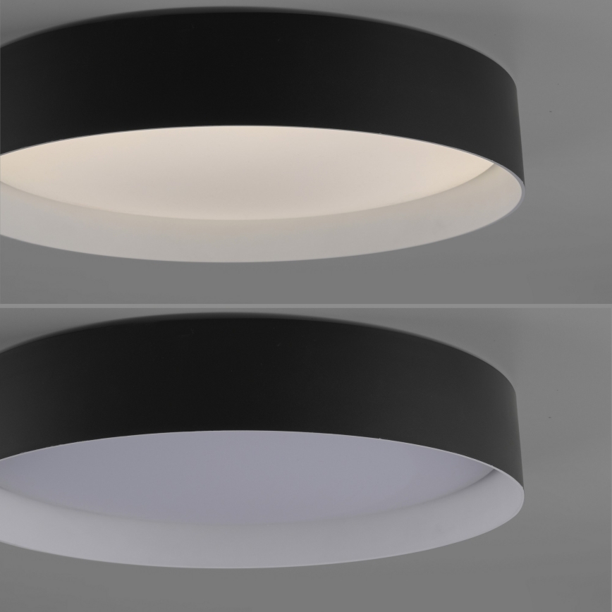 Schöner Wohnen 14594-18 - LED-dimbare plafondlamp TAVOLI LED/20W/230V 2700–6500K Ø 39 cm zwart + afstandsbediening