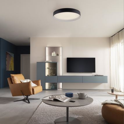 Schöner Wohnen 14595-18 - Dimbare LED-plafondlamp TAVOLI LED/34W/230V 2700-6500K diam. 49 cm zwart + afstandsbediening