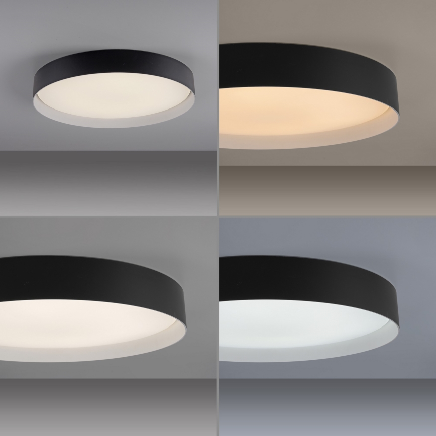 Schöner Wohnen 14595-18 - Dimbare LED-plafondlamp TAVOLI LED/34W/230V 2700-6500K diam. 49 cm zwart + afstandsbediening