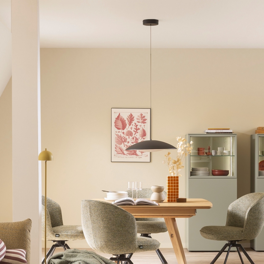 Schöner Wohnen 14606-18 - Dimbare LED-hanglamp aan kabel LENTE LED/17W/230V Ø 40 cm zwart