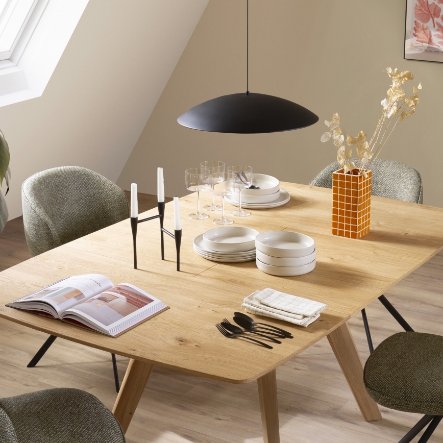 Schöner Wohnen 14606-18 - Dimbare LED-hanglamp aan kabel LENTE LED/17W/230V Ø 40 cm zwart