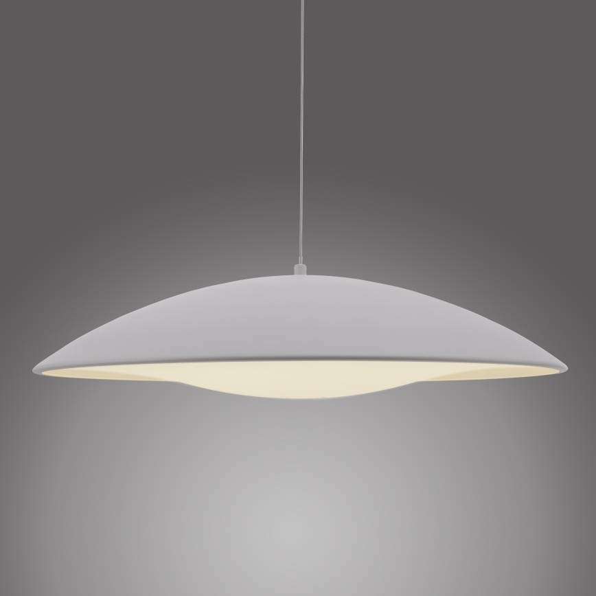 Schöner Wohnen 14607-16 - Suspension LENTE sur câble, LED dimmable, 23W/230V, Ø 50 cm, blanche