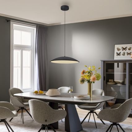 Schöner Wohnen 14607-18 - LENTE dimbare hanglamp aan kabel LED/23W/230V Ø 50 cm zwart