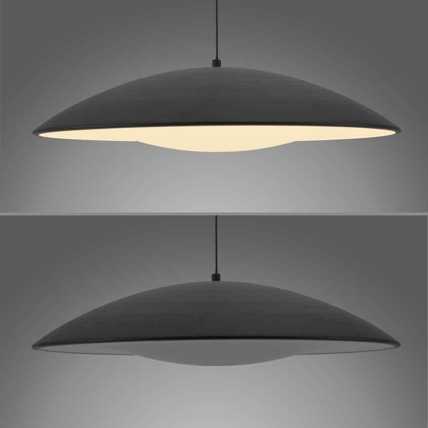 Schöner Wohnen 14607-18 - Suspension LED dimmable sur câble LENTE, 23 W, 230 V, Ø 50 cm, noir