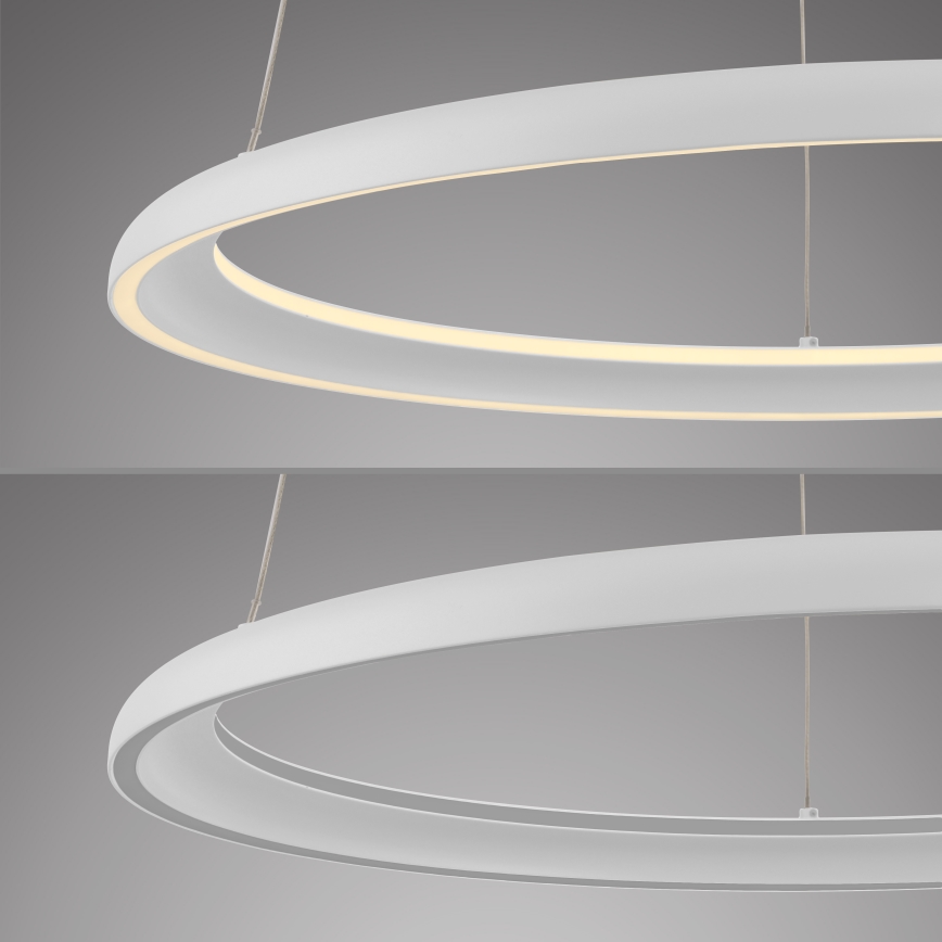 Schöner Wohnen 15570-16 - Suspension dimmable sur câble QUILLO LED/36W/230V Ø 60 cm blanche