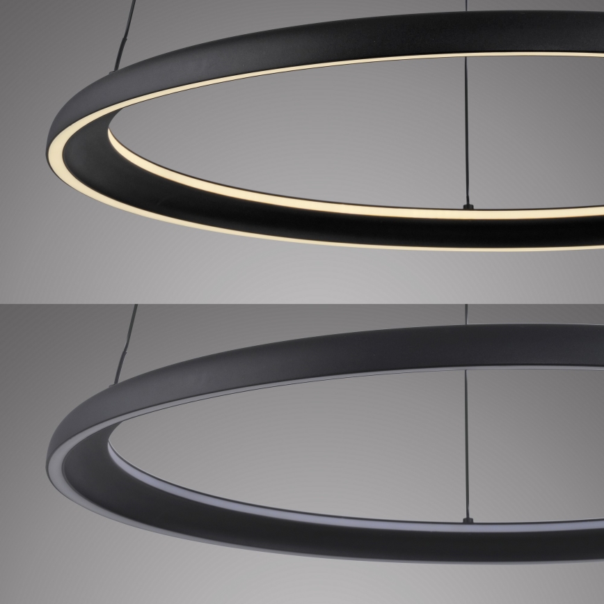 Schöner Wohnen 15570-18 - Suspension LED dimmable sur câble QUILLO LED/36W/230V Ø 60 cm noir