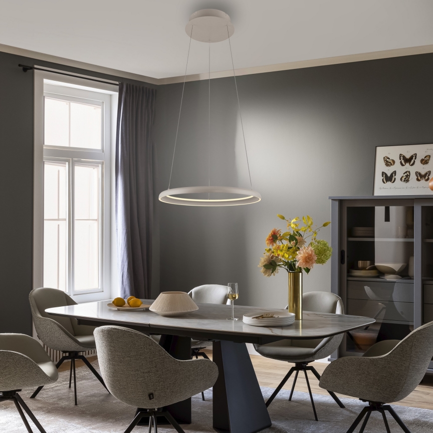 Schöner Wohnen 15570-39 - Suspension LED dimmable sur câble QUILLO LED/36W/230V Ø 60 cm gris