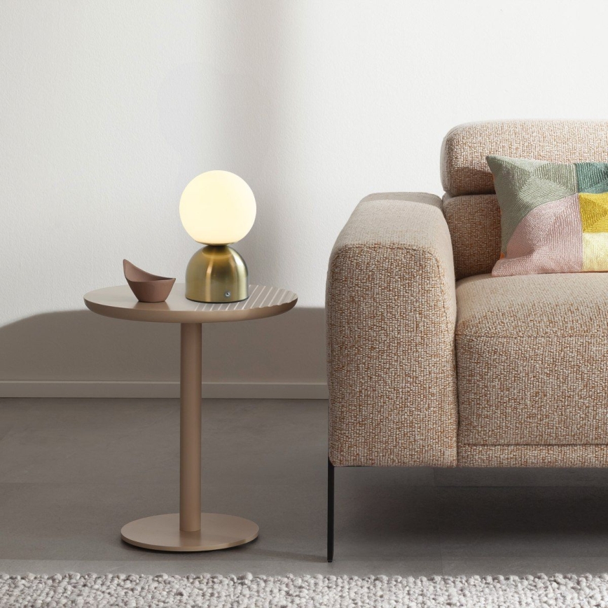 Schöner Wohnen 19218-12 - LED dimbare aanraak-oplaadbare tafellamp RUDI LED/1,2W/5V 3000-6000K 1200 mAh goudkleurig