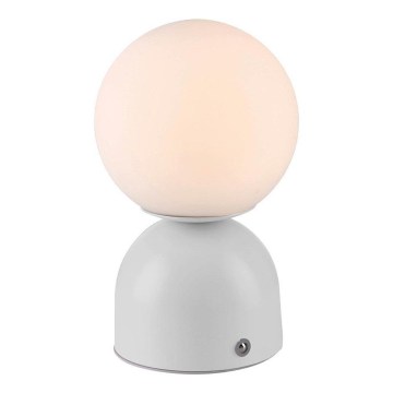 Schöner Wohnen 19218-16 - LED dimbare raakgevoelige oplaadbare tafellamp RUDI LED/1,2W/5V 3000-6000K 1200 mAh wit