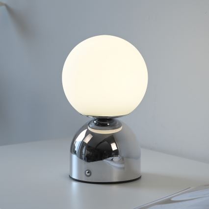 Schöner Wohnen 19218-17 - lampe de table LED tactile et dimmable rechargeable RUDI LED/1,2W/5V 3000-6000K 1200 mAh fini chromé brillant