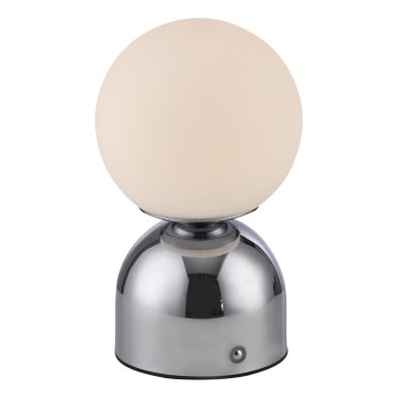 Schöner Wohnen 19218-17 - lampe de table LED tactile et dimmable rechargeable RUDI LED/1,2W/5V 3000-6000K 1200 mAh fini chromé brillant