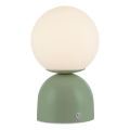 Schöner Wohnen 19218-43 - Lampe de table tactile dimmable rechargeable RUDI LED/1,2W/5V 3000-6000K 1200 mAh verte