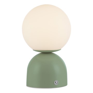 Schöner Wohnen 19218-43 - LED dimbare aanraak-oplaadbare tafellamp RUDI LED/1,2W/5V 3000-6000K 1200 mAh groen
