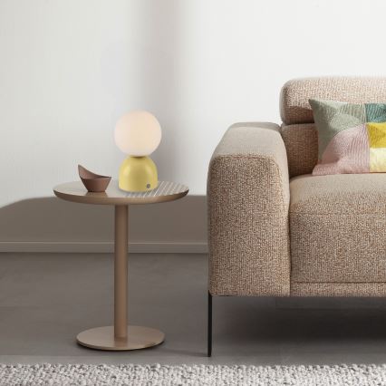 Schöner Wohnen 19218-81 - Lampe de bureau LED tactile rechargeable et dimmable RUDI LED/1,2W/5V 3000-6000K 1200 mAh jaune