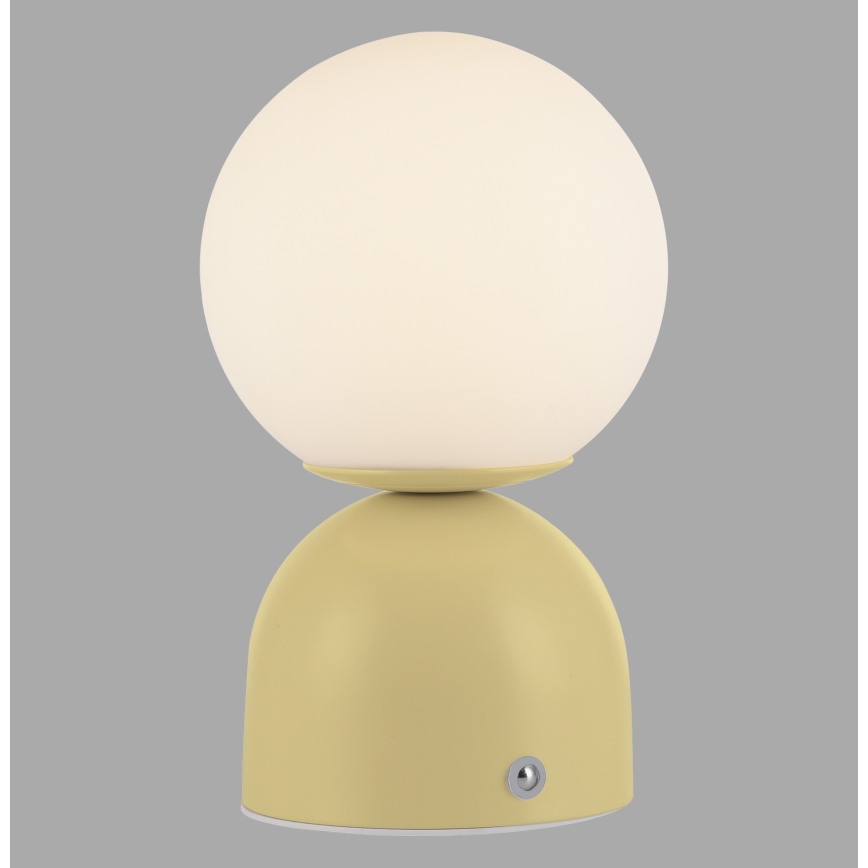 Schöner Wohnen 19218-81 - Lampe de bureau LED tactile rechargeable et dimmable RUDI LED/1,2W/5V 3000-6000K 1200 mAh jaune