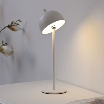 Schöner Wohnen 19244-16 - LED-dimbare, aanraakgestuurde oplaadbare buitentafellamp BELLIS LED/2,5W/5V 2600 mAh IP54 wit