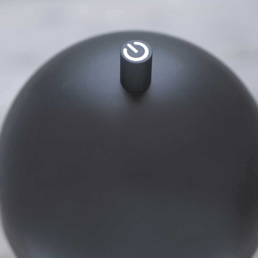 Schöner Wohnen 19244-18 - Lampe de table d'extérieur LED tactile dimmable rechargeable BELLIS LED/2,5W/5V 2600 mAh IP54 noire