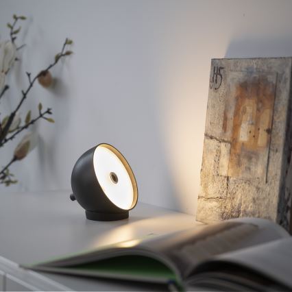 Schöner Wohnen 19244-18 - Dimbare oplaadbare buitentafellamp met aanraakbediening BELLIS LED/2,5W/5V 2600 mAh IP54 zwart