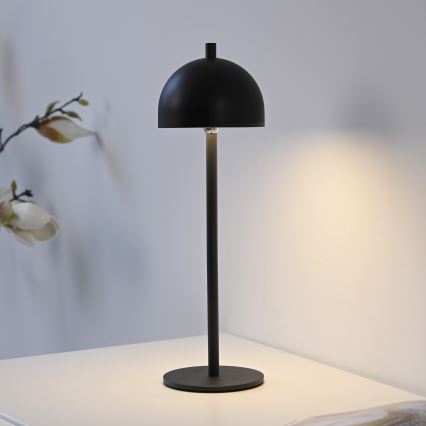 Schöner Wohnen 19244-18 - Dimbare oplaadbare buitentafellamp met aanraakbediening BELLIS LED/2,5W/5V 2600 mAh IP54 zwart