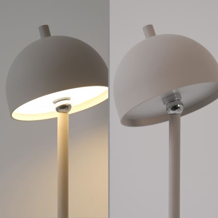 Schöner Wohnen 19244-39 - LED-dimbare aanraak- en oplaadbare buitentafellamp BELLIS LED/2,5W/5V 2600 mAh IP54 grijs