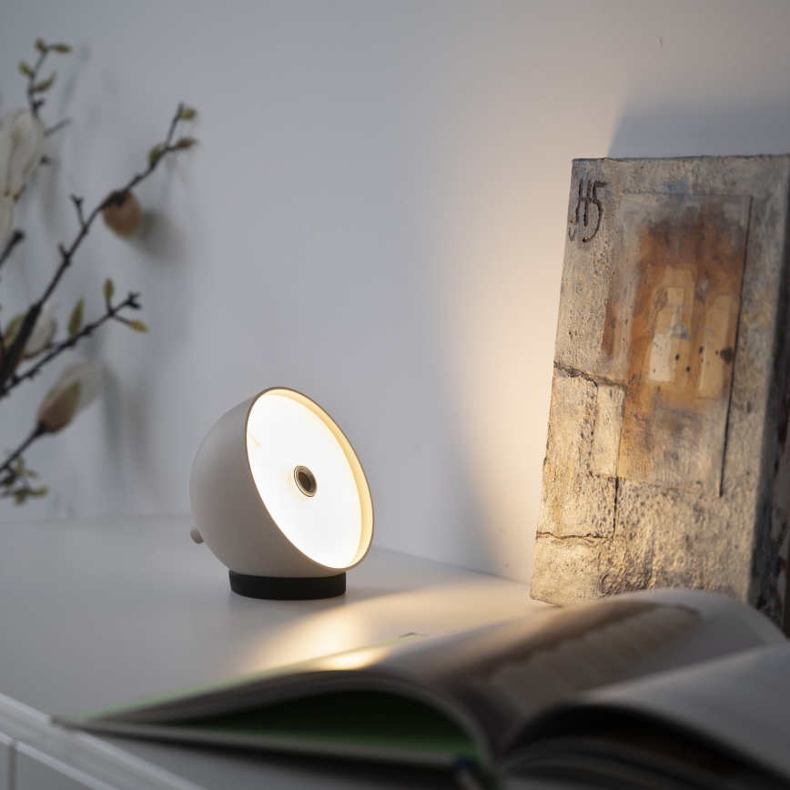 Schöner Wohnen 19244-39 - Lampe de table d'extérieur rechargeable tactile et dimmable BELLIS LED/2,5W/5V 2600 mAh IP54 grise