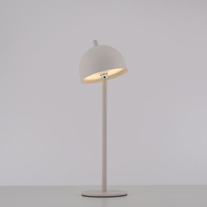 Schöner Wohnen 19244-39 - Lampe de table d'extérieur rechargeable tactile et dimmable BELLIS LED/2,5W/5V 2600 mAh IP54 grise