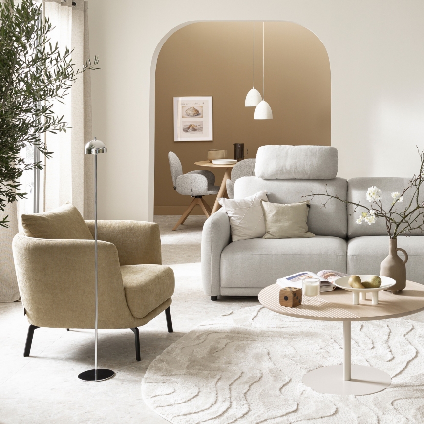 Schöner Wohnen 19245-17 - LED-dimbare aanraak-oplaadbare staande buitenlamp BELLIS LED/2,5W/5V 2600 mAh IP54 glanzend chroom