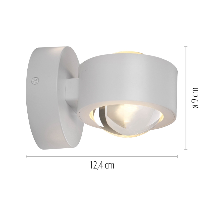 Schöner Wohnen 19331-16 - LED-wandlamp CHIA 2xLED/2W/230V wit