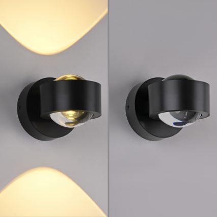 Schöner Wohnen 19331-18 - LED-wandlamp CHIA 2xLED/2W/230V zwart