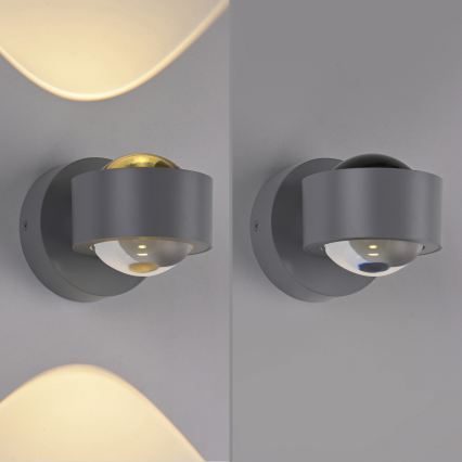 Schöner Wohnen 19331-21 - Applique murale LED CHIA 2xLED/2W/230V, anthracite