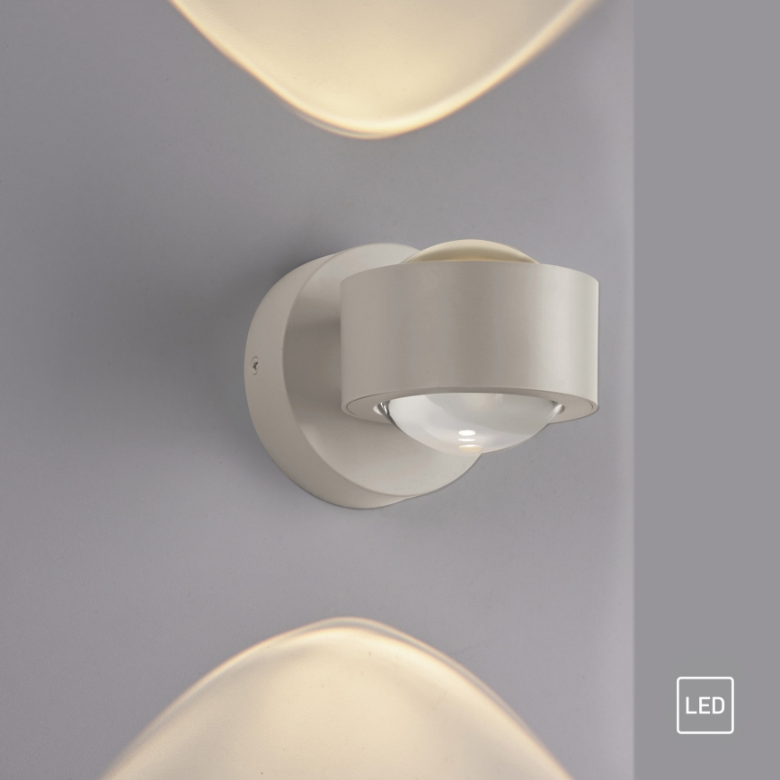 Schöner Wohnen 19331-39 - LED-wandlamp CHIA 2xLED/2W/230V grijs