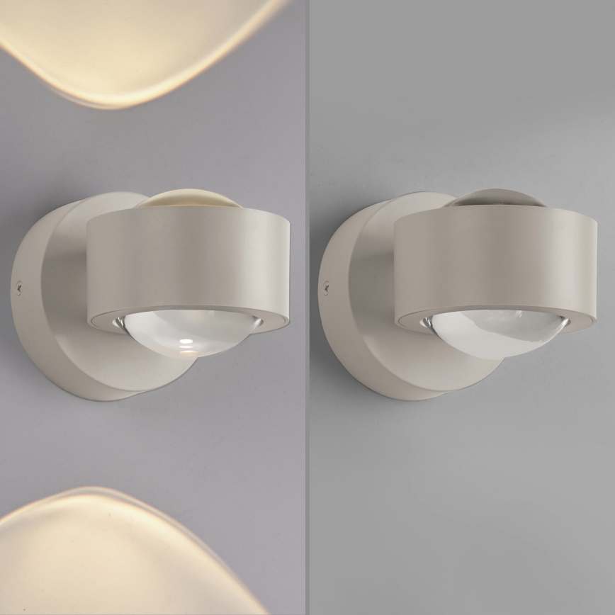 Schöner Wohnen 19331-39 - LED-wandlamp CHIA 2xLED/2W/230V grijs