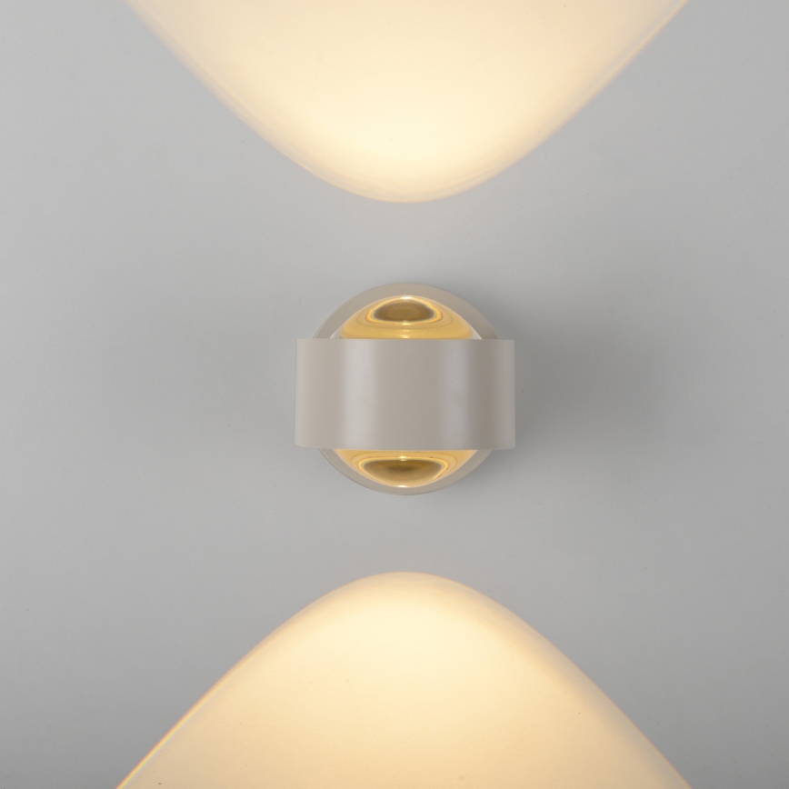 Schöner Wohnen 19331-39 - LED-wandlamp CHIA 2xLED/2W/230V grijs