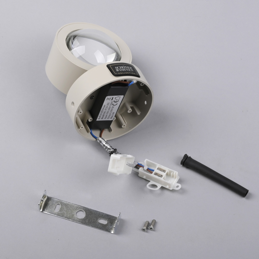 Schöner Wohnen 19331-39 - LED-wandlamp CHIA 2xLED/2W/230V grijs