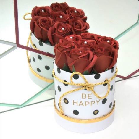 Schuimzeep met rozen geur BE HAPPY