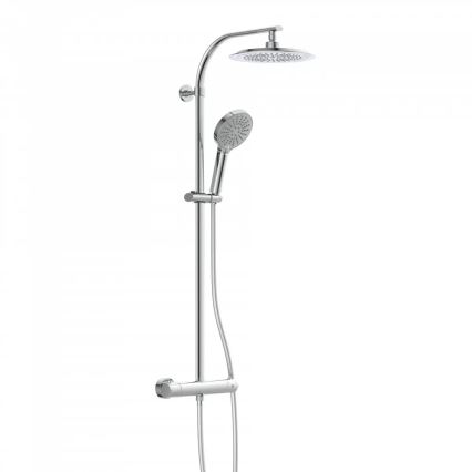 Schütte 60046 - Ensemble de douche avec mitigeur thermostatique MADURA FRESH, chrome brillant