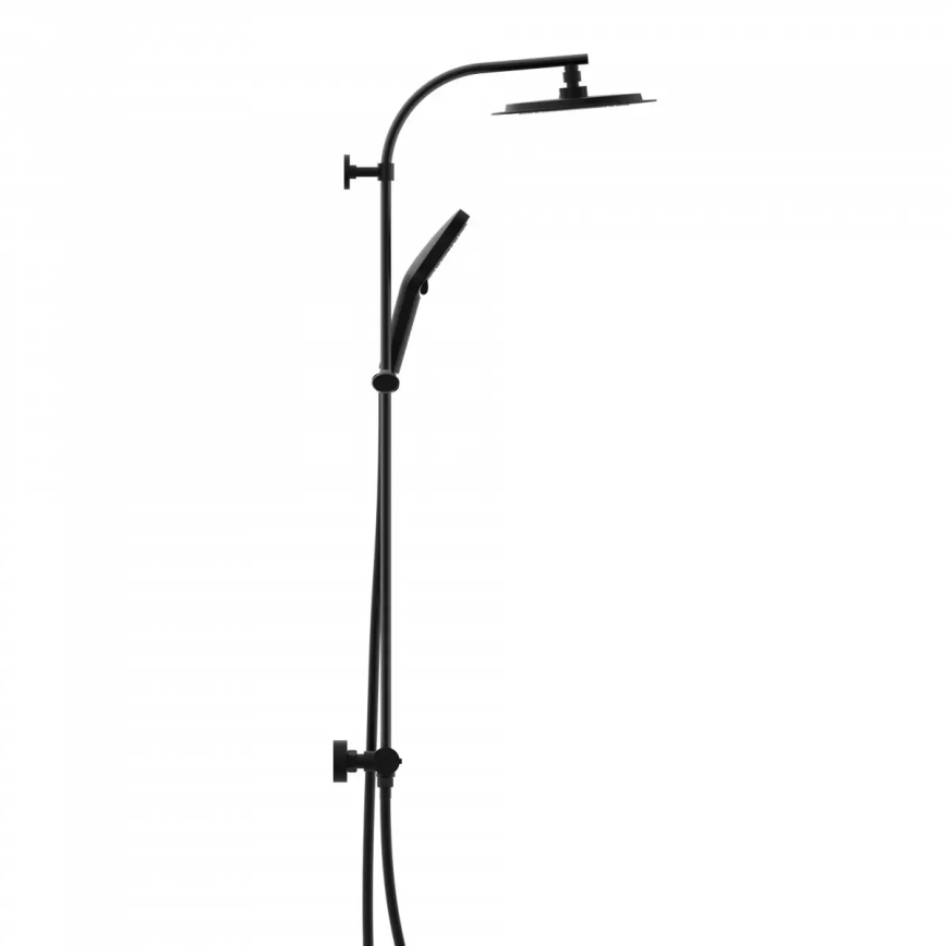 Schütte 60076 - Ensemble de douche avec mitigeur thermostatique MADURA FRESH noir