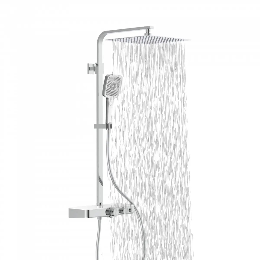 Schütte 60530 - Ensemble de douche OCEAN avec mitigeur thermostatique, finition chrome brillant