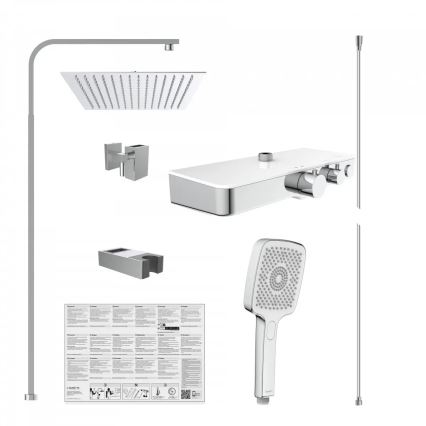 Schütte 60530 - Ensemble de douche OCEAN avec mitigeur thermostatique, finition chrome brillant