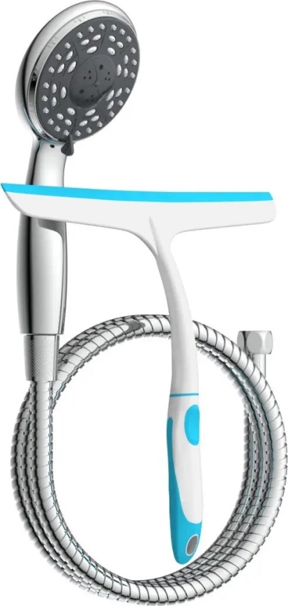 Schütte 64197 - Kit de douche chrome brillant + raclette pour parois de douche