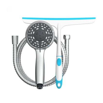 Schütte 64197 - Kit de douche chrome brillant + raclette pour parois de douche