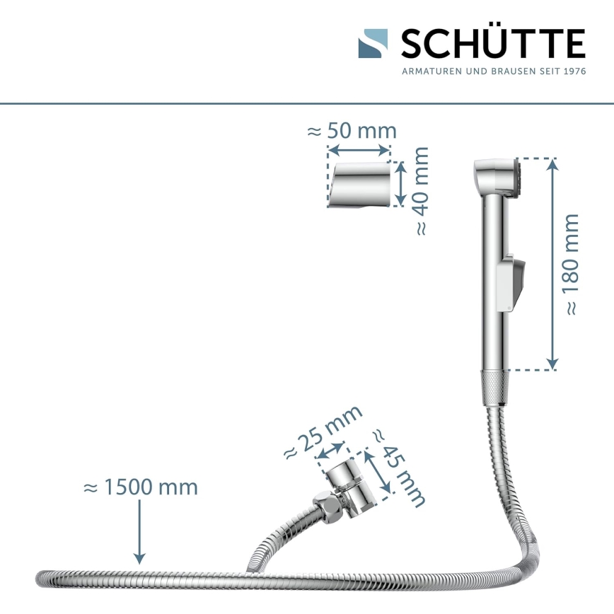 Schütte 78016 - Douchette pour lavabo, finition chrome brillant