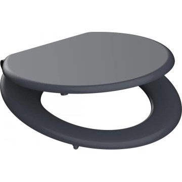 Schütte 80104 - WC-bril SPIRIT, antraciet, met SoftClose, MDF-hout