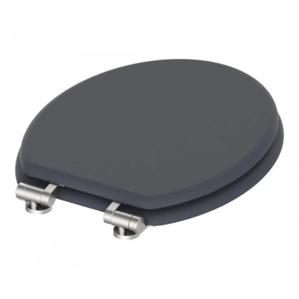 Schütte 80104 - WC-bril SPIRIT, antraciet, met SoftClose, MDF-hout
