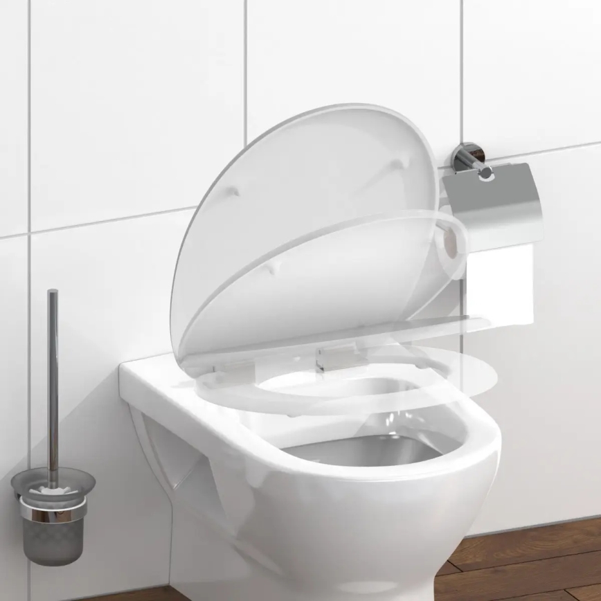 Schütte 82100-A - Abattant WC BLANC SoftClose en Duroplast