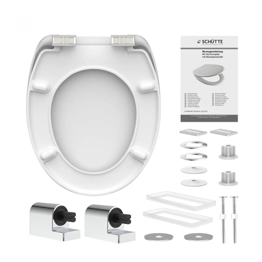 Schütte 82100-A - Duroplast toiletbril, wit, met SoftClose