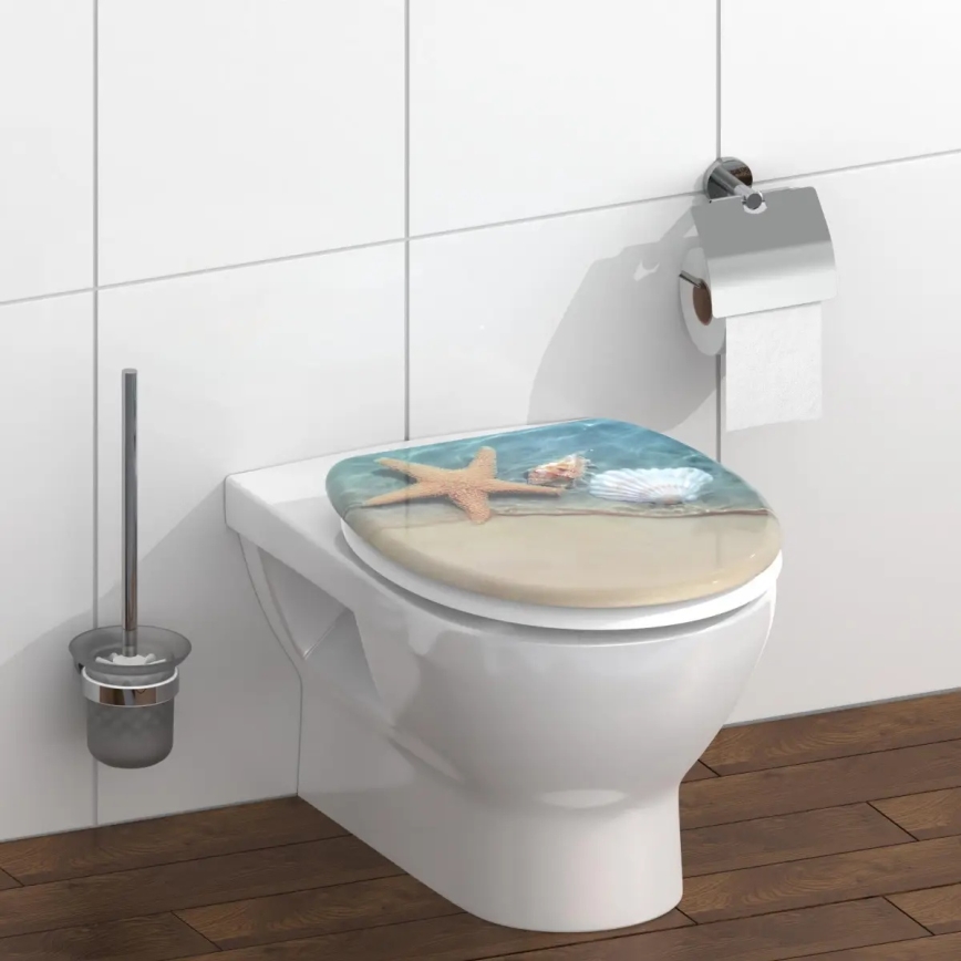Schütte 82196 - Abattant de WC BEACH SoftClose en duroplast