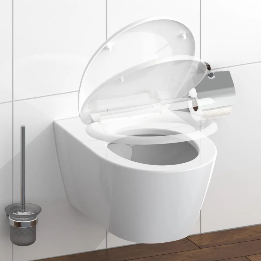 Schütte 82300-A - Abattant WC BLANC SoftClose en duroplast